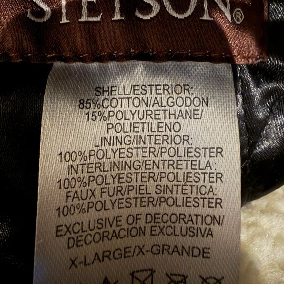 STETSON men's faux fur sherpa trapper hat (XL) - Picture 7 of 7